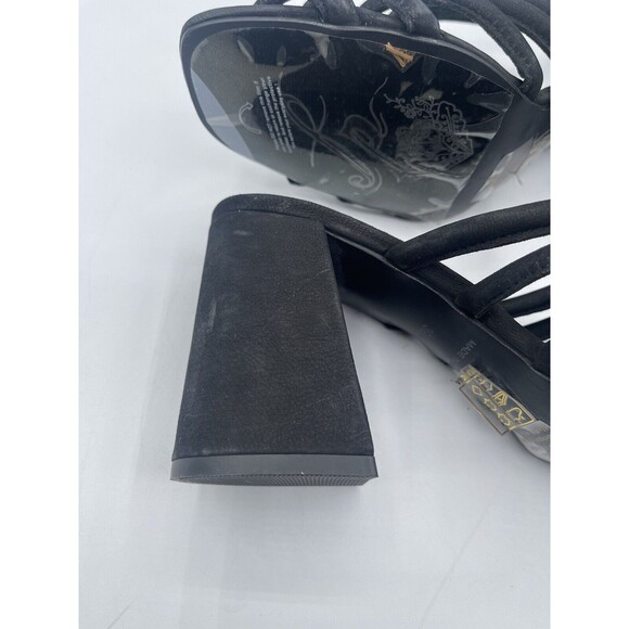 FREE PEOPLE Colette Cinched Block Heel Sandals, Black, EU39.5/US9 NWOB - Picture 14 of 16